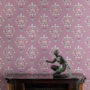 (Maharani's Jewel wallpaper in Pink ) EW