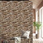 ( Asbestos wallpaper in brown ) EW