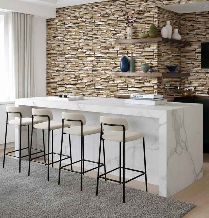 ( Asbestos wallpaper in dinning area ) EW