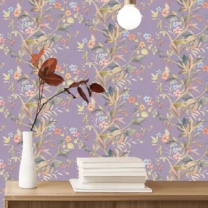 (BIOPHILIC EXPRESSIONS wallpaper in Purple ) EW)