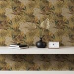 ( Breezy Botanicals wallpaper in Elegant-Wall-Mockup ) EW