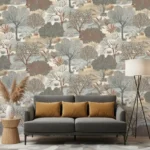 ( Evergreen Forest wallpaper in beige) EW