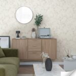 ( FLORAL DITSY wallpaper in Mid-Century Modern ) EW