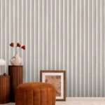 ( Fluted Timber striped wallpaper ) EW