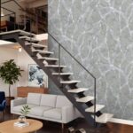 (Golden Repair wallpaper in grey ) EW