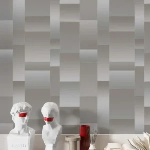 ( Graph Check striped wallpaper ) EW