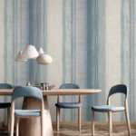 ( Mark Making striped wallpaper ) EW