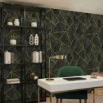 ( Metro Prism wallpaper in black ) EW