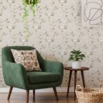 ( Midori Vines wallpaper in Serene Lounge Corner ) EW
