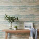 (Ocean Wave wallpaper in colorful ) EW