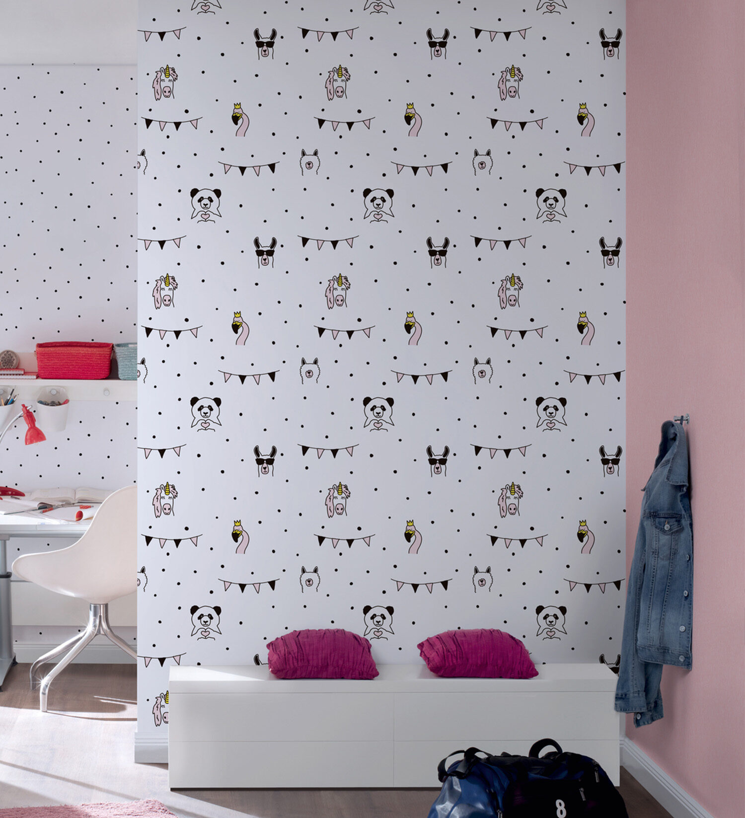 (Panda Party Kids Wallpaper ) EW