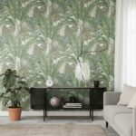 (Peculiar wallpaper in green ) EW