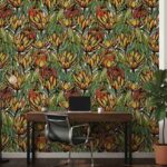 (Penelope Blume wallpaper in green ) EW