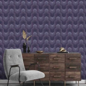 (Polygonal Dream wallpaper in Purple ) EW)