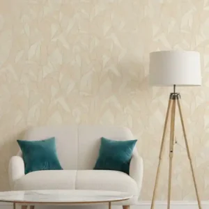 ( Ramsey Leaves wallpaper in beige) EW
