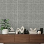 (Rugged Squareyards wallpaper in grey ) EW
