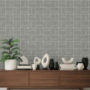 (Rugged Squareyards wallpaper in grey ) EW