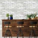 ( Vintage Brick wallpaper in kitchen ) EW