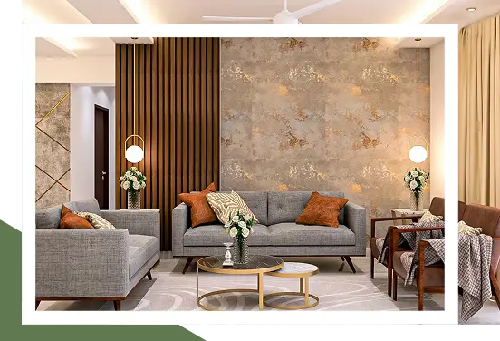 trendy Living Room wallpaper